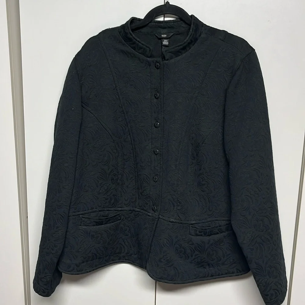 Massimo Collarless Jacquard Blazer / Jacket